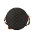 Celine AB Celine Brown Coated Canvas Fabric Triomphe Round Purse on Strap Italy