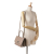 Balenciaga B Balenciaga Brown Beige Calf Leather Medium Sharp Top Handle Bag Italy