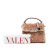 Valentino AB Valentino Gold Mesh Fabric Mini Sequin Embellished VSling Satchel Italy