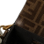 Fendi B Fendi Brown with White Coated Canvas Fabric Mini Zucca Glazed Cage Baguette Satchel Italy