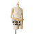 Fendi B Fendi Brown with White Coated Canvas Fabric Mini Zucca Glazed Cage Baguette Satchel Italy