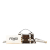 Fendi B Fendi Brown with White Coated Canvas Fabric Mini Zucca Glazed Cage Baguette Satchel Italy