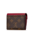 Louis Vuitton AB Louis Vuitton Brown with Red Monogram Canvas Canvas Monogram Zoe Wallet France