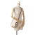 Celine AB Celine White Coated Canvas Fabric Medium Triomphe Folco Bag Italy