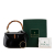 Gucci AB Gucci Black Calf Leather skin Bamboo Night Italy