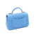 Chanel Blue Mini Rectangular Lambskin Top Handle Single Flap France