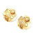 Chanel AB Chanel Gold Gold Plated Metal CC Clip On Earrings Italy