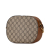 Gucci B Gucci Brown Beige Coated Canvas Fabric GG Supreme Butterfly Embroidered Camera Bag Italy