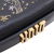 Christian Dior B Dior Black Lambskin Leather Leather Lambskin Tarot Aries Clutch Italy