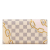 Louis Vuitton B Louis Vuitton White Damier Canvas Canvas Damier Azur Nautical Sarah Long Wallet France