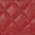 Chanel AB Chanel Red Lambskin Leather Leather CC Quilted Lambskin Pouch France