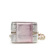 Chanel AB Chanel Pink with Silver Lambskin Leather Leather Mini Metallic Lambskin Coco Punk Cube Bag Italy