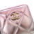 Chanel AB Chanel Pink with Silver Lambskin Leather Leather Mini Metallic Lambskin Coco Punk Cube Bag Italy