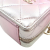 Chanel AB Chanel Pink with Silver Lambskin Leather Leather Mini Metallic Lambskin Coco Punk Cube Bag Italy