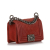 Chanel B Chanel Red with Silver Calf Leather Small Caviar Le Boy Flap Italy