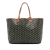 Goyard B Goyard Black Coated Canvas Fabric Goyardine Saint Louis PM France