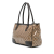 Gucci AB Gucci Brown Beige Coated Canvas Fabric GG Crystal Princy Tote Italy