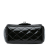 Chanel B Chanel Black Patent Leather Leather Mini Square Classic Patent Single Flap France