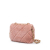 Chanel AB Chanel Pink Light Pink Fur Natural Material Small Quilted Shearling Bar Chain Handle Flap Italy