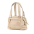 Chanel B Chanel Brown Light Beige Goatskin Leather Square Stitch Essential Bowler Italy