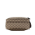 Gucci AB Gucci Brown Beige Coated Canvas Fabric GG Supreme Crossbody Bag Italy