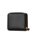 Fendi B Fendi Black Calf Leather F Is Fendi Zip Around Bifold Compact Wallet Italy