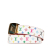 Louis Vuitton White Monogram Multicolore LV Cut Reversible Belt Spain