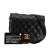 Chanel B Chanel Black Calf Leather Quilted Grained skin Casual Trip Messenger Italy