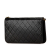 Chanel B Chanel Black Lambskin Leather Leather Quilted Lambskin CC Full Single Flap France