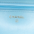 Chanel B Chanel Blue Light Blue Lambskin Leather Leather Quilted Lambskin Candy Chain Wallet on Chain Italy