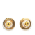 Chanel B Chanel Gold Gold Plated Metal Mini And Resin CC Push Back Earrings France