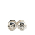 Louis Vuitton Silver Silver Bouton de Manchette Cufflinks And Damier Ebene Cufflinks Case France