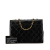 Chanel B Chanel Black Lambskin Leather Leather CC Matelasse Lambskin Crossbody Bag Italy