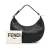 Fendi B Fendi Black Calf Leather Medium Fendigraphy Hobo Italy