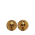 Chanel AB Chanel Gold Gold Plated Metal 31 Rue Cambon Round Clip On Earrings France