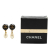 Chanel AB Chanel Gold Gold Plated Metal CC Dangling Faux Pearl Clip on Earrings France