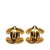 Chanel AB Chanel Gold Gold Plated Metal CC Quilted Clip on Earrings France