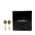 Chanel B Chanel Gold Pearl with White Pearl Gold Plated Metal Clover Faux Pearl Drop Earrings France