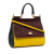 Dolce&Gabbana AB Dolce & Gabbana Yellow Calf Leather Small Tricolor Embossed skin Miss Sicily Satchel Italy