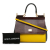 Dolce&Gabbana AB Dolce & Gabbana Yellow Calf Leather Small Tricolor Embossed skin Miss Sicily Satchel Italy