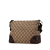 Gucci B Gucci Brown Beige Canvas Fabric GG Joy Crossbody Italy