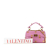 Valentino B Valentino Pink Nappa Leather Leather Medium Nappa Roman Stud Satchel Italy