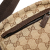 Gucci B Gucci Brown Beige Canvas Fabric GG Double Pocket Belt Bag Italy