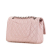 Chanel B Chanel Pink Light Pink Lambskin Leather Leather Medium Classic Lambskin Double Flap Italy