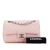 Chanel B Chanel Pink Light Pink Lambskin Leather Leather Medium Classic Lambskin Double Flap Italy