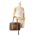 Celine B Celine Brown Coated Canvas Fabric Macadam Shoulder Bag Italy