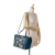 Valentino AB Valentino Blue Denim Fabric Butterfly Embroidered Rockstud Satchel Italy