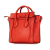 Celine AB Celine Red Calf Leather Nano Luggage Tote Satchel Italy