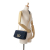 Christian Dior B Dior Blue Navy Velvet Fabric Medium Cannage Caro Bag Italy