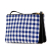 Celine AB Celine Blue Canvas Fabric Small Gingham Trio Crossbody Italy